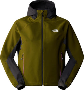 The North Face Womens AO Softshell Hoodie (7ZE9) forest olive/asphalt gr