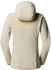 The North Face Women's Homesafe Full Zip Fleece Hoodie (8567) white dune/gravel stripe