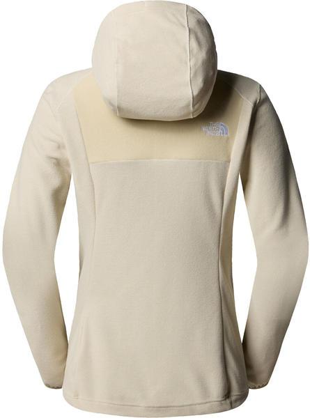 The North Face Women's Homesafe Full Zip Fleece Hoodie (8567) white dune/gravel stripe