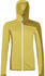 gelb: Ortovox Fleece Light Grid Hooded JKT W