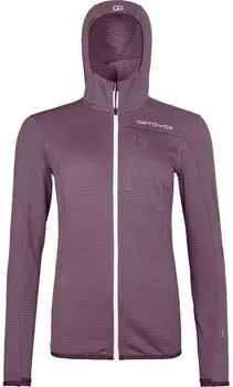 Ortovox Fleece Light Grid Hooded JKT W wild berry
