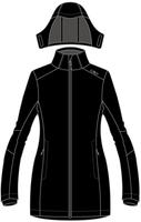 CMP Woman Parka Zip Hood nero (U901) 34