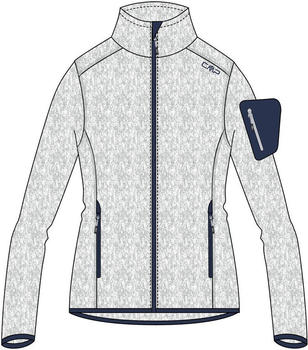 CMP Fleece Jacket Knit/Tech Melange (3H14746) argento/blue