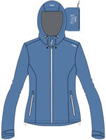 CMP 39X6636-L808-44, CMP Woman Jacket FIX Hood provenza (L808) 44 Damen CMP 39X6636-L808-44, CMP Woman Jacket FIX Hood provenza (L808) 44 Damen