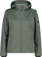 CMP 39A5016M-03ER-EU 34, CMP Damen Light Melange Softshell Jacke (Gr&ouml;&szlig;e XXS, rot)