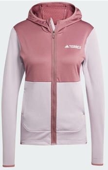Adidas TERREX Xperior Light Fleece Hooded Jacket Women preloved fig / burgundy (IQ3728)