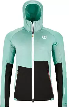 Ortovox Fleece Rib Hoody W aquatic ice