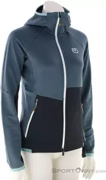 Ortovox Fleece Rib Hoody W dark arctic grey – Vielseitige Eigenschaften für Bergsteigen und Klettern