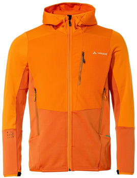 VAUDE Men's Monviso Hooded Grid Fleece Jacket kurkuma