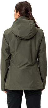 VAUDE Women's Rosemoor 3in1 Jacket II khaki – Zwei-Lagen-Aufbau für verlässlichen Wetterschutz