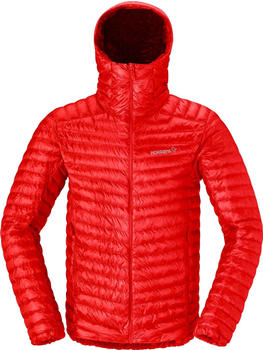 Norr&oslash;na Trollveggen Down800 Super Light Hood (1614-24) adrenaline red