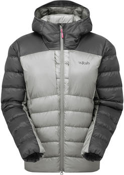 Rab Damen Cirrus Ultra isolierte Kapuzenjacke (QIP-22) graphene/light zinc