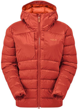 Rab Damen Cirrus Ultra isolierte Kapuzenjacke (QIP-22) tuscan red