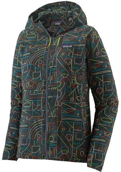 Patagonia Women's Houdini Jacket (24147) lose yourself outline: nouveau green