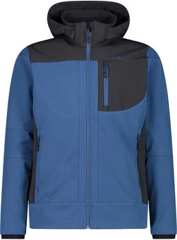 CMP Softshell-Herrenjacke mit abnehmbarer Kapuze (3A01787N) bluestone/antracite