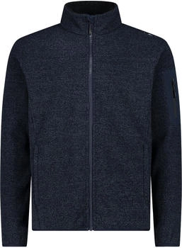 CMP Herren-Fleece Jacquard-Knit-Tech mit Rautenmuster (38H2237) b.blue / antracite