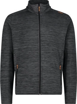 CMP Herrenjacke aus Stretch-Performance-Fleece in Melange (30E9707) piombo mel/flame