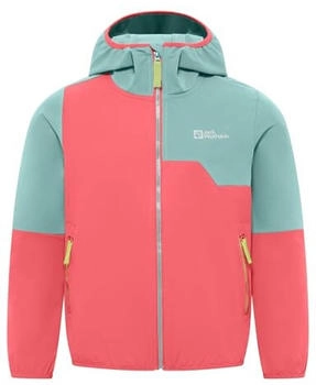 Jack Wolfskin Turbulence Hooded Jacket Kids (A63683) sunset coral