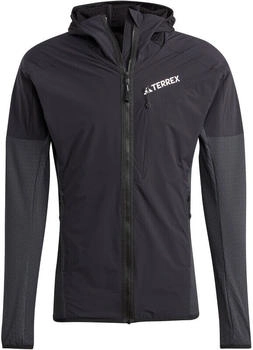 Adidas Terrex Techrock Hooded Wind Fleece Jacket schwarz 095A