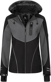 Rock Creek Outdoorjacke grau schwarz wei&szlig;