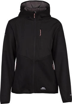 Trespass Tierra Fleece durchgehendem Reißverschluss schwarz FAFLFLTR0084-BLK