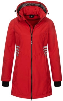 Arctic Seven Softshelljacke ASGiuliana abnehmbarer Kapuze rot