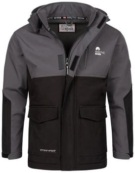 Arctic Seven Softshelljacke ASRenaldoo Dunkelgrau schwarz