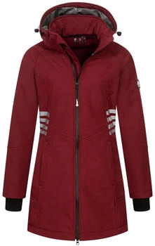 Arctic Seven Softshelljacke ASGiuliana bordeaux abnehmbarer Kapuze