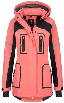 Rock Creek Softshelljacke Mantel coral
