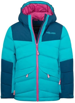 Trollkids Narvik Jacket Pro Kunstfaserjacke türkis blau pink