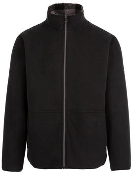 Trespass Tatsfield Fleece durchgehendem Reißverschluss schwarz MAFLFLTR0063-BLK