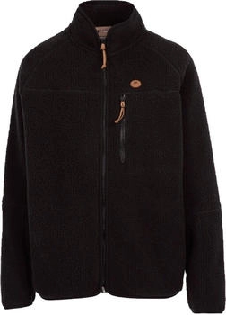 Trespass Quake Fleece durchgehender Reißverschluss schwarz FAFLFLTR0073-BLK