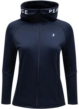 Peak Performance Rider Zip Hoodie Jacke blau schwarz