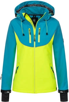 Rock Creek Funktionsjacke blau neongelb