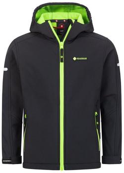 Höhenhorn Cledo Kinder Softshelljacke schwarz grün