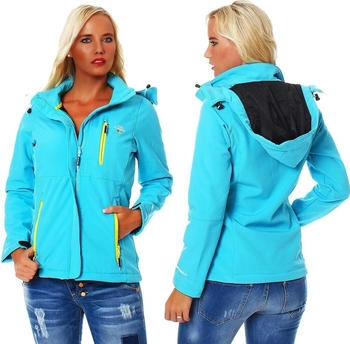 Geographical Norway Touna B Kapuze Softshelljacke turquoise