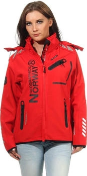 Geographical Norway Softshell Jacke rot schwarz
