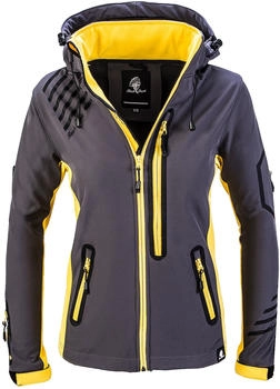 Rock Creek Outdoorjacke gelb dunkelgrau