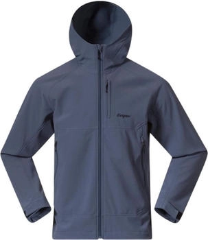 Bergans Vaagaa Softshell Hoodie Jacke blau schwarz