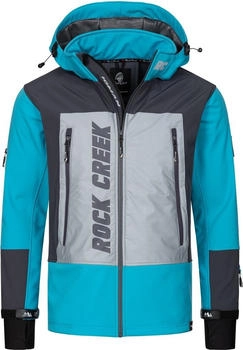 Rock Creek Softshell Jacke Himmelblau