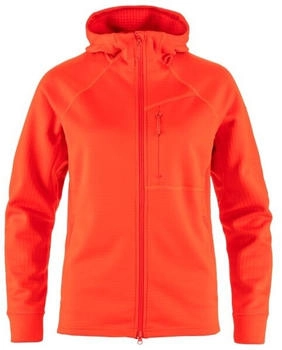 Fjällräven Abisko Grid Fleece Hoodie flame orange