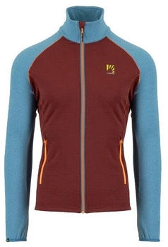 KARPOS Ambrizzola Fleece durchgehender Reißverschluss pomegranade larkspur 2531063-030-