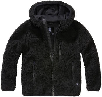 Brandit Teddyfleecejacket Hood schwarz