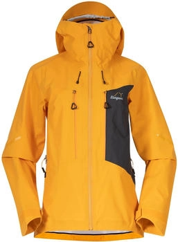 Bergans Damen Y MountainLine Breathe 3L Shell Jacke (2576) mango yellow