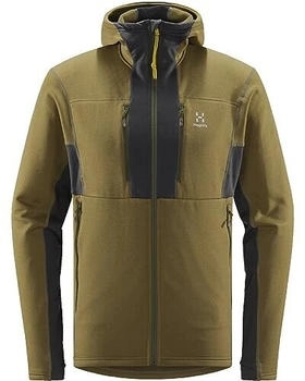 Haglöfs ROC Nordic MID Hood Sweatshirt herren olive magnetit 604820 4W3