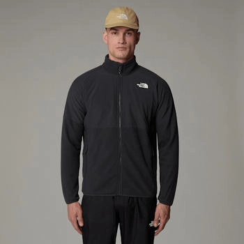 The North Face Glacier Fleece In Schwerer Qualität Mit Durchgehendem Rv Herren Asphalt Grey-asphalt Grey-tnf Black