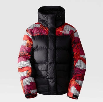 The North Face Himalayan Daunenparka Damen Fiery Red Abstract Yosemite Print-tnf Black