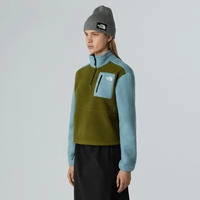 THE NORTH FACE NF0A884359P W YUMIORI 1/4 Zip Sweatshirt Damen Forest...