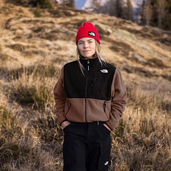 The North Face Retro Denali Jacke Damen Latte-tnf Black