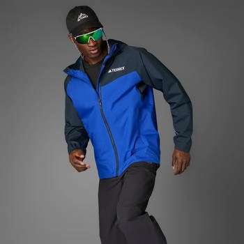 Adidas Terrex Multi 2L RAIN.RDY Regenjacke Semi Lucid Blue / Aurora Ink (JD8353)